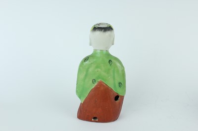 Lot 125 - Two Chinese glazed ceramic wares, Qing Dynasty...
