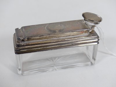 Lot 177 - A Victorian travelling inkwell having a glass...