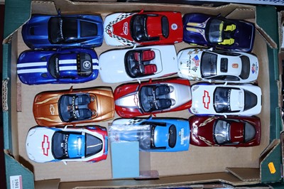Lot 1501 - A collection of 12 plastic 1/24 scale diecast...