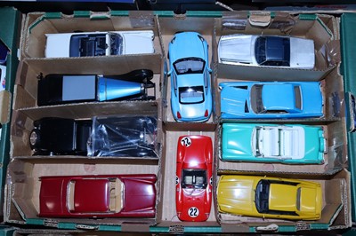 Lot 1503 - A collection of plastic 1/24 scale cars,...