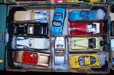 Lot 1504 - A collection of 1/24 scale plastic cars to...