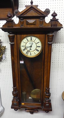 Lot 1151 - An early 20th century walnut Vienna droptrunk...