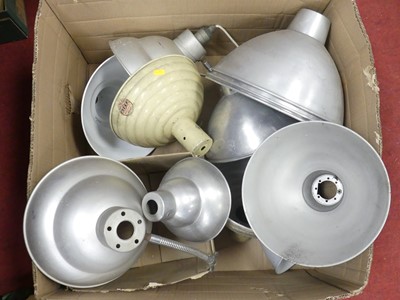 Lot 159 - A collection of aluminium industrial light...