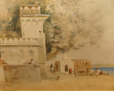 Lot 1113 - John Varley (1778-1842) - North African scene,...