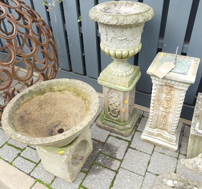 Lot 1444 - Various reconstituted stone garden effects, to...