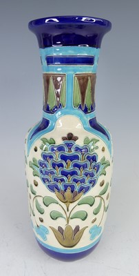 Lot 9 - An early 20th century Burmantofts faience vase,...
