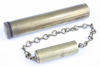 Lot 576 - A WW I British military issue brass pocket...