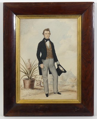 Lot 2391 - Mid-19th century Colonial school - Full-length...