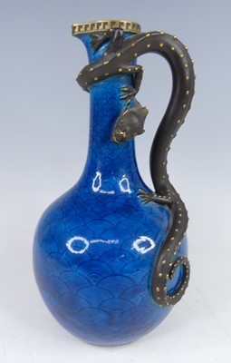 Lot 2035 - A Royal Worcester porcelain ewer, with...