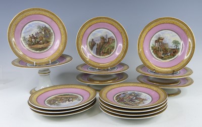 Lot 2038 - A Victorian Prattware dessert...