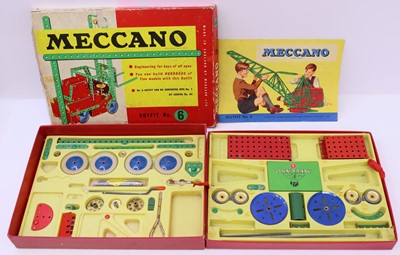 Lot 448 - Meccano outfit 6, late issue, partially...