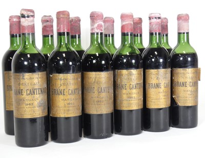 Lot 1087 - Chateau Brane-Cantenac 1962 Margaux, 12 bottles