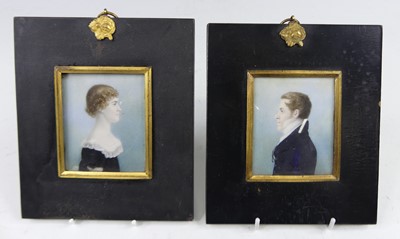 Lot 2364 - Early 19th century English school, pair facing...