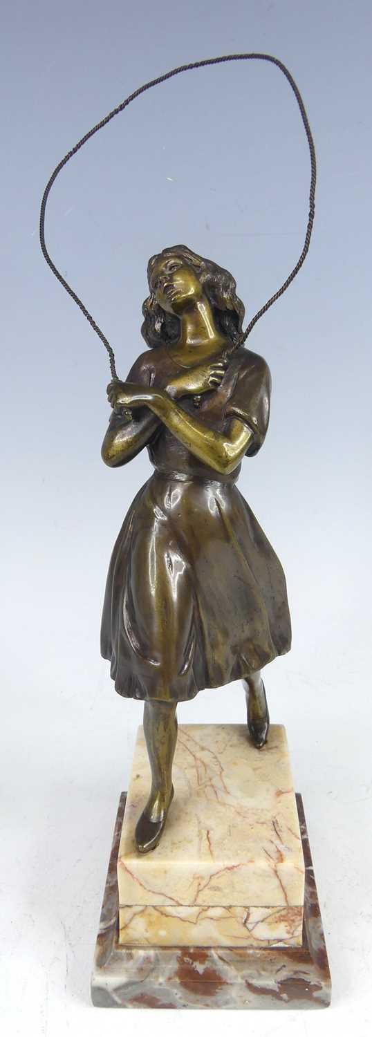 Lot 86 - After Fritz Winkler - an Art Deco bronze model...