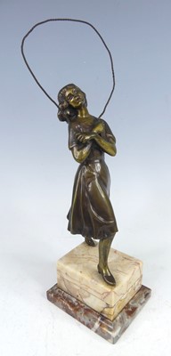 Lot 86 - After Fritz Winkler - an Art Deco bronze model...