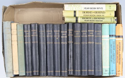 Lot 860 - Horse And Hound Year Book, a broken run of...