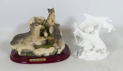 Lot 106 - A collection of animal figures, to include a...