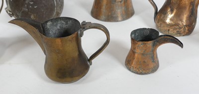 Lot 72 - A collection of copper and brass Bedouin...