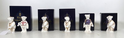 Lot 134 - A collection of six Royal Crown Derby desk...