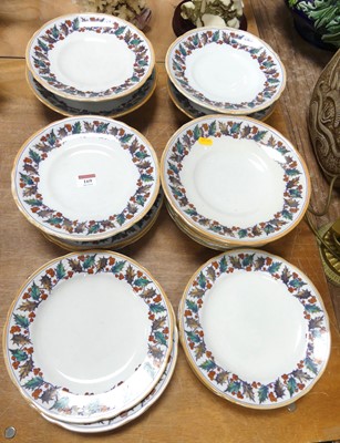 Lot 169 - A Victorian Staffordshire part dessert service,...