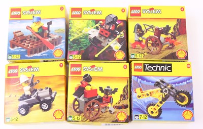 Lot 437 - 6 various Lego Shell Collection boxed sets, to...