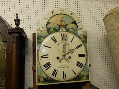 Lot 1215 - A mid-Victorian mahogany long case clock, the...
