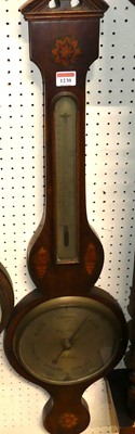 Lot 1230 - A 19th century mahogany and satin wood inlaid...