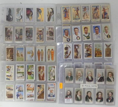 Lot 573 - A collection of cigarette cards, to include...