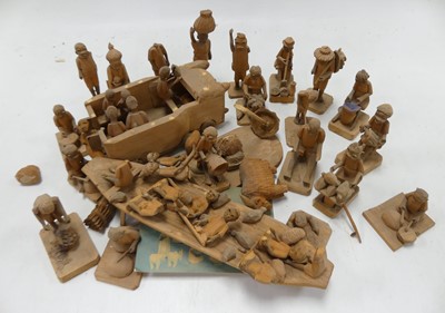 Lot 585 - A collection of mid-20th century Nigerian folk...