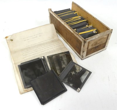 Lot 550 - A collection of magic lantern slides, Views of...