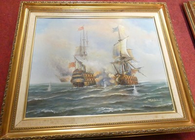 Lot 1039 - James Harvey (1929-1965) - maritime scene,...