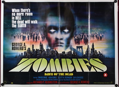 Lot 1013 - Zombies Dawn of the Dead, 1978, UK quad film...