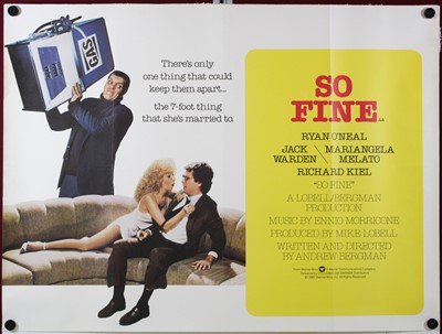 Lot 1028 - So Fine, 1981, UK quad film poster, starring...