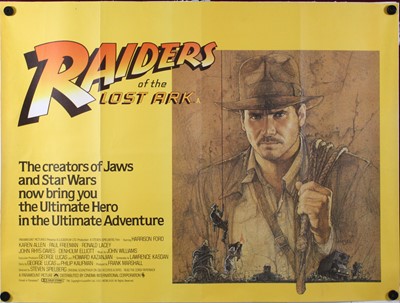 Lot 1030 - Raiders Of The Lost Ark, 1981 UK quad film...