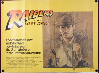 Lot 1011 - Raiders Of The Lost Ark, 1981 UK quad film...
