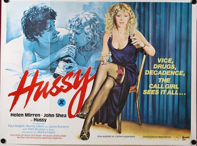 Lot 1026 - Hussy, 1980, UK quad poster, starring Helen...