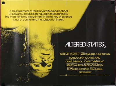 Lot 1023 - Altered States 1981, UK quad poster, starring...