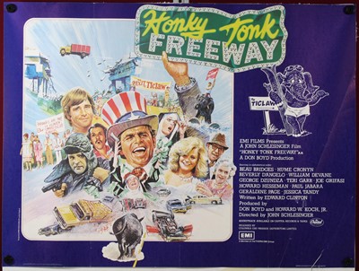Lot 1022 - Honky Tonk Freeway, 1981, UK quad poster,...