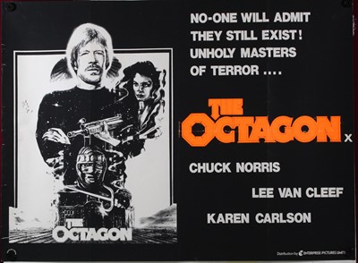 Lot 1020 - The Octagon, 1980, UK quad poster, starring...