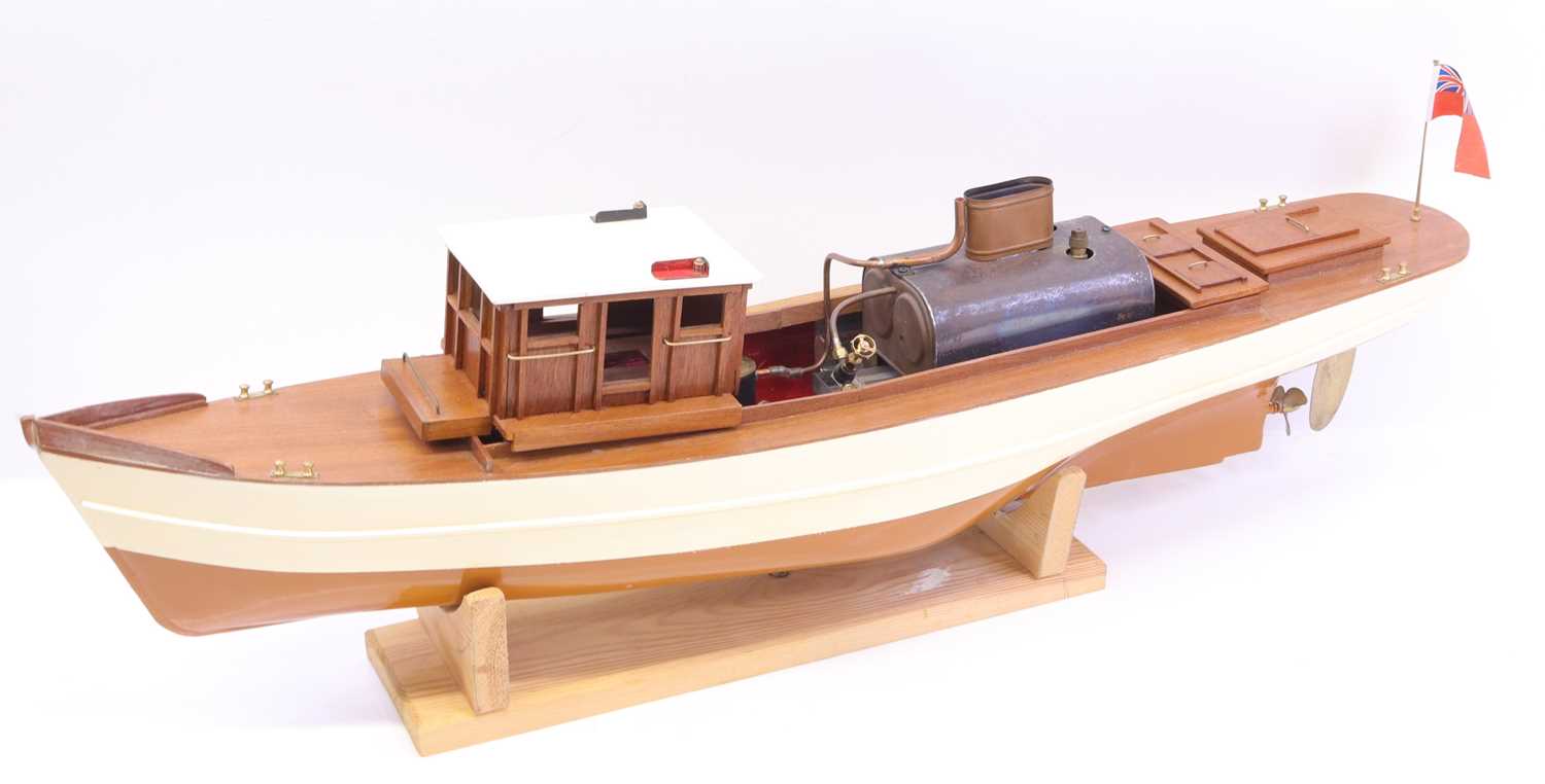 Lot 52 - A very well-made gas-fired launch, comprising...