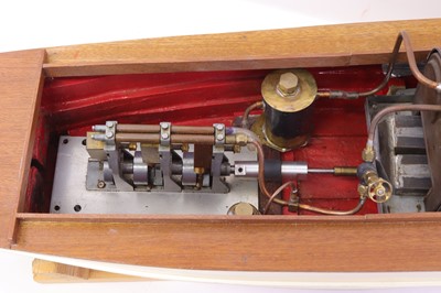 Lot 52 - A very well-made gas-fired launch, comprising...