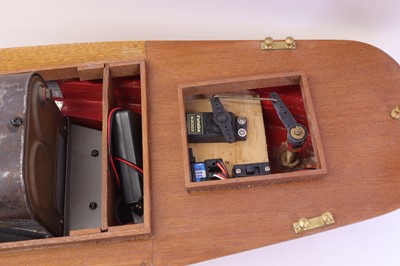 Lot 52 - A very well-made gas-fired launch, comprising...