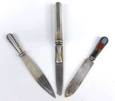Lot 16 - A late Victorian silver bookmark in the form...
