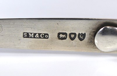 Lot 16 - A late Victorian silver bookmark in the form...