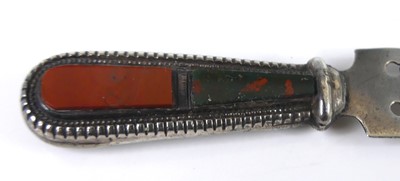Lot 16 - A late Victorian silver bookmark in the form...