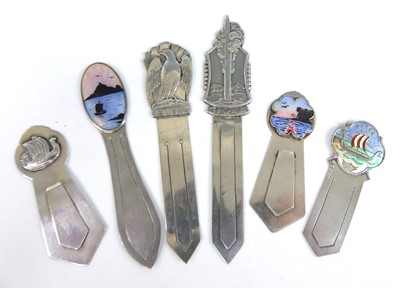 Lot 56 - A collection of six Scandinavian silver...
