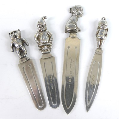 Lot 1 - A collection of four early 20th century silver...