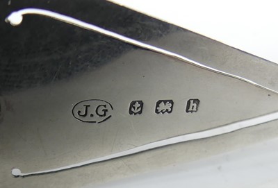 Lot 5 - Three Edwardian silver armorial clip bookmarks,...