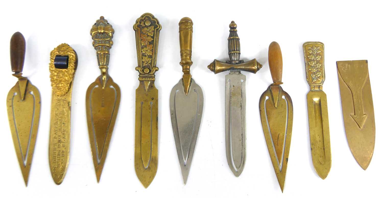 Lot 32 - A Victorian Lund's Patent Spring Book Marker...