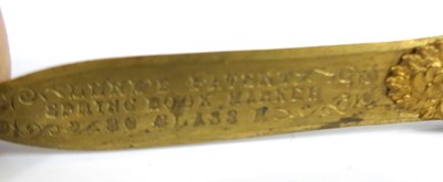 Lot 32 - A Victorian Lund's Patent Spring Book Marker...